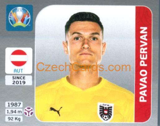 Pavao Pervan 2020 Panini EURO Sticker Pearl Ed. #236