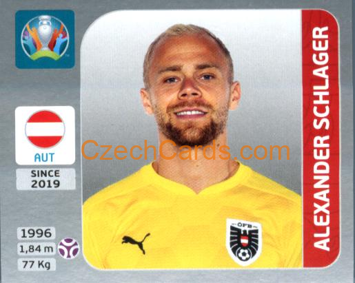 Alexander Schlager 2020 Panini EURO Sticker Pearl Ed. #237