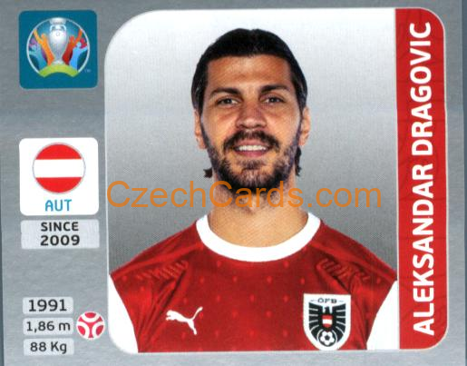Aleksandar Dragovic 2020 Panini EURO Sticker Pearl Ed. #239