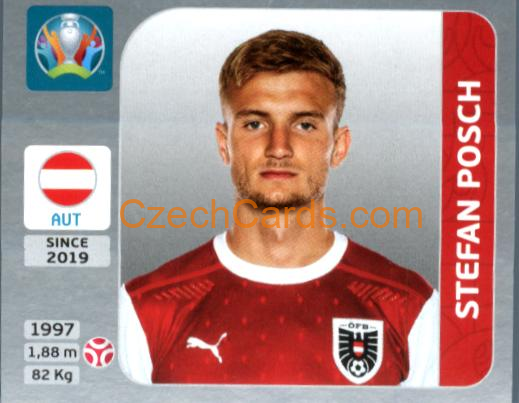 Stefan Posch 2020 Panini EURO Sticker Pearl Ed. #242