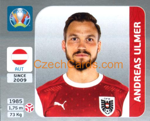 Andreas Ulmer 2020 Panini EURO Sticker Pearl Ed. #244