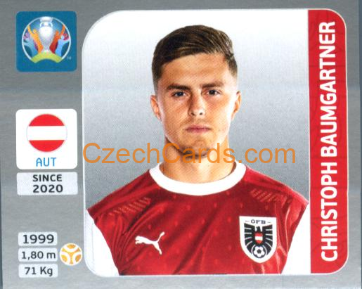 Christoph Baumgartner 2020 Panini EURO Sticker Pearl Ed. #246