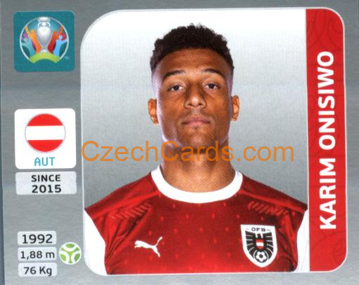 Karim Onisiwo 2020 Panini EURO Sticker Pearl Ed. #255