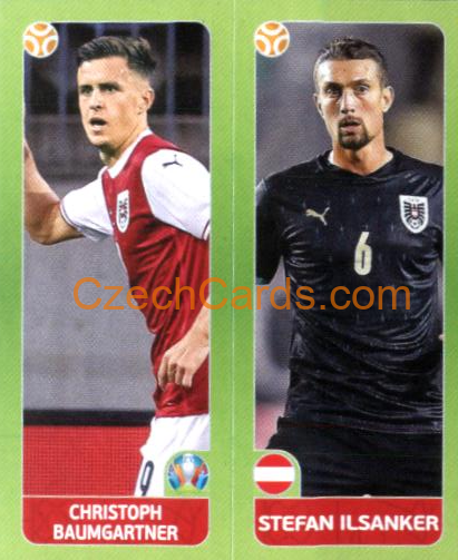 Baumgartner / Ilsanker 2020 Panini EURO Sticker Pearl Ed. #259