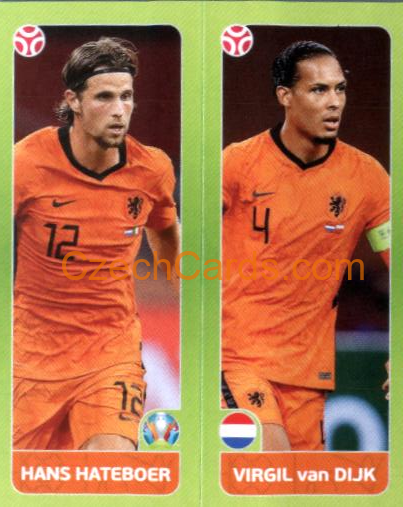 Hateboer / van Dijk 2020 Panini EURO Sticker Pearl Ed. #264