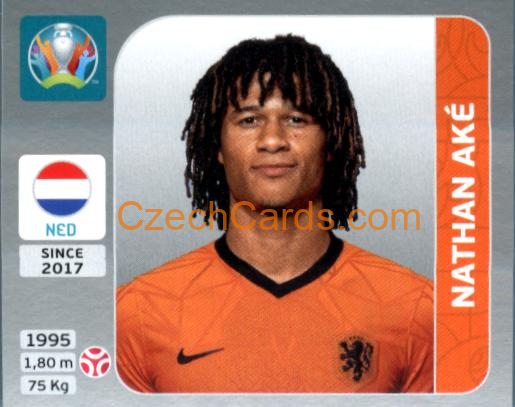 Nathan Aké 2020 Panini EURO Sticker Pearl Ed. #271