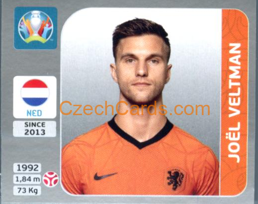 Joël Veltman 2020 Panini EURO Sticker Pearl Ed. #278