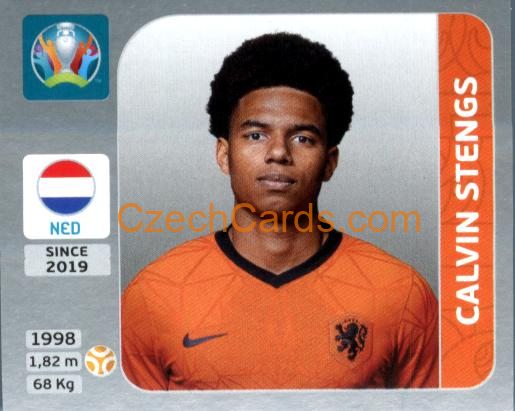 Calvin Stengs 2020 Panini EURO Sticker Pearl Ed. #282