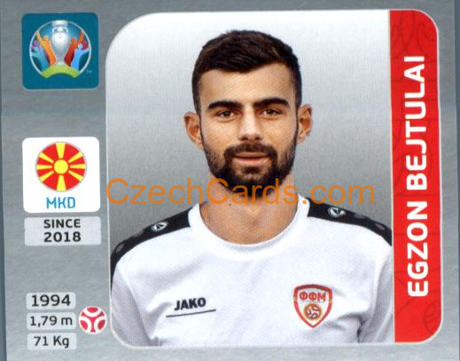 Egzon Bejtulai 2020 Panini EURO Sticker Pearl Ed. #292