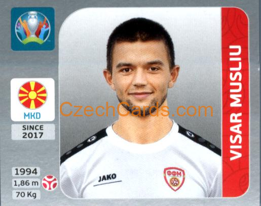 Visar Musliu 2020 Panini EURO Sticker Pearl Ed. #293