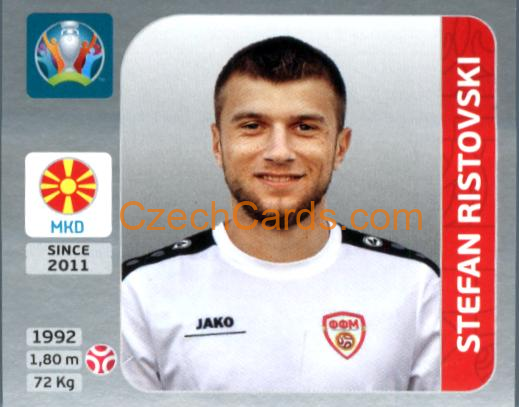 Stefan Ristovski 2020 Panini EURO Sticker Pearl Ed. #295