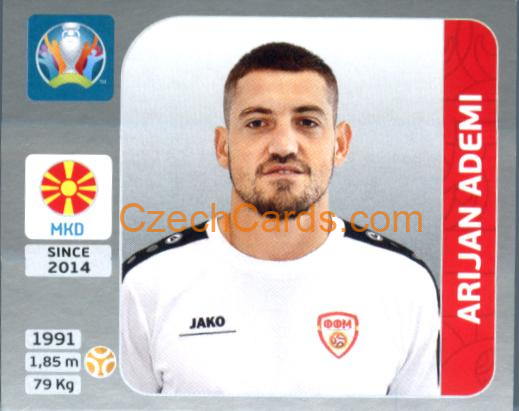 Arijan Ademi 2020 Panini EURO Sticker Pearl Ed. #298
