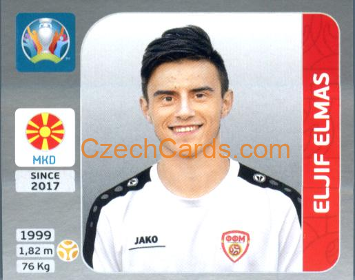 Eljif Elmas 2020 Panini EURO Sticker Pearl Ed. #301
