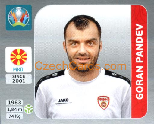 Goran Pandev 2020 Panini EURO Sticker Pearl Ed. #306