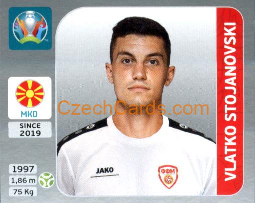 Vlatko Stojanovski 2020 Panini EURO Sticker Pearl Ed. #307