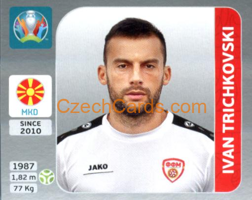 Ivan Trichkovski 2020 Panini EURO Sticker Pearl Ed. #309