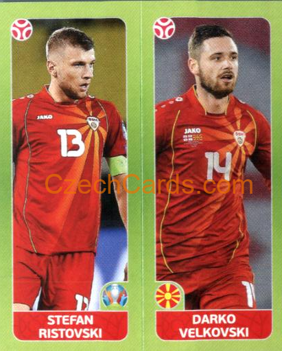Ristovski / Velkovski 2020 Panini EURO Sticker Pearl Ed. #311