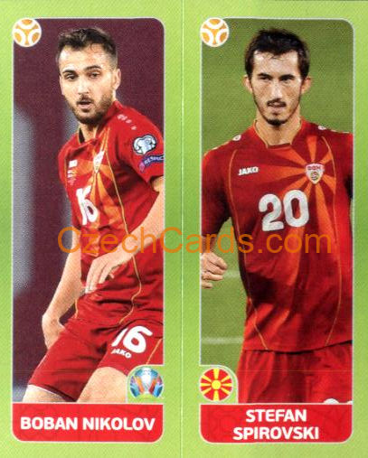 Nikolov / Spirovski 2020 Panini EURO Sticker Pearl Ed. #314