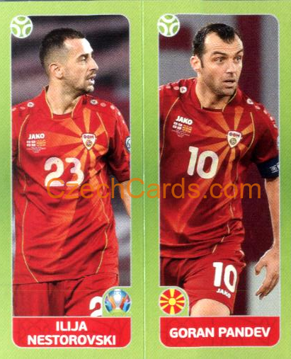 Nestorovski / Pandev 2020 Panini EURO Sticker Pearl Ed. #315