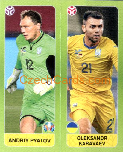 Pyatov / Karavaev 2020 Panini EURO Sticker Pearl Ed. #316