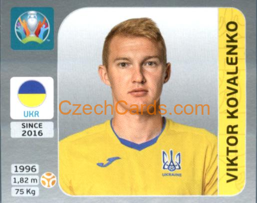 Viktor Kovalenko 2020 Panini EURO Sticker Pearl Ed. #332