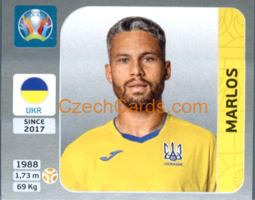 Marlos 2020 Panini EURO Sticker Pearl Ed. #335