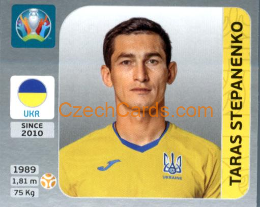Taras Stepanenko 2020 Panini EURO Sticker Pearl Ed. #336