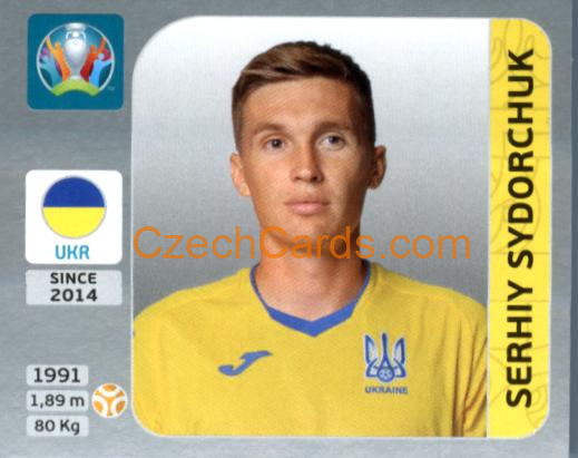 Serhiy Sydorchuk 2020 Panini EURO Sticker Pearl Ed. #337