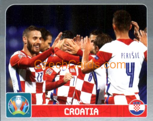 Group D. Croatia 2020 Panini EURO Sticker Pearl Ed. #343
