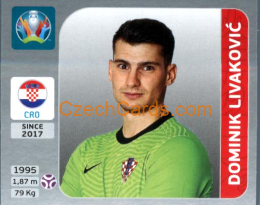 Dominik Livaković 2020 Panini EURO Sticker Pearl Ed. #348