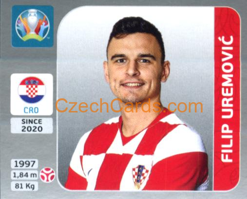 Filip Uremović 2020 Panini EURO Sticker Pearl Ed. #354