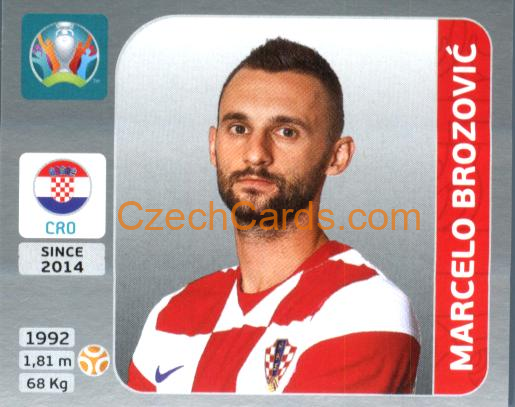 Marcelo Brozović 2020 Panini EURO Sticker Pearl Ed. #358