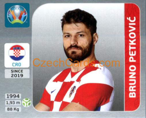 Bruno Petković 2020 Panini EURO Sticker Pearl Ed. #366