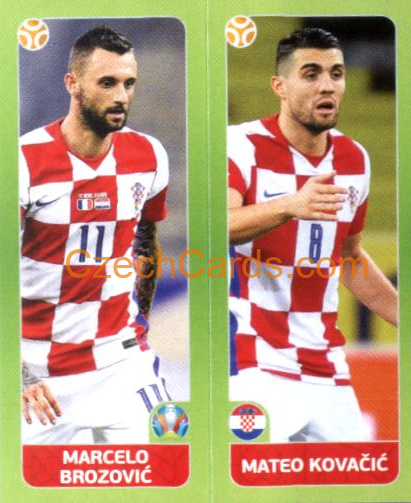 Brozović / Kovačić 2020 Panini EURO Sticker Pearl Ed. #370