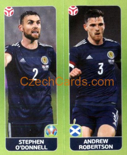 O'Donnell / Robertson 2020 Panini EURO Sticker Pearl Ed. #429