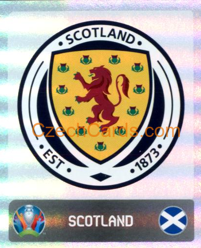 Logo Scotland 2020 Panini EURO Sticker Pearl Ed. #434 foil