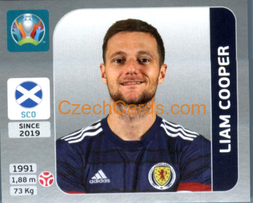 Liam Cooper 2020 Panini EURO Sticker Pearl Ed. #437