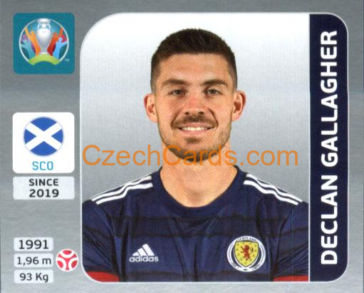 Declan Gallagher 2020 Panini EURO Sticker Pearl Ed. #438