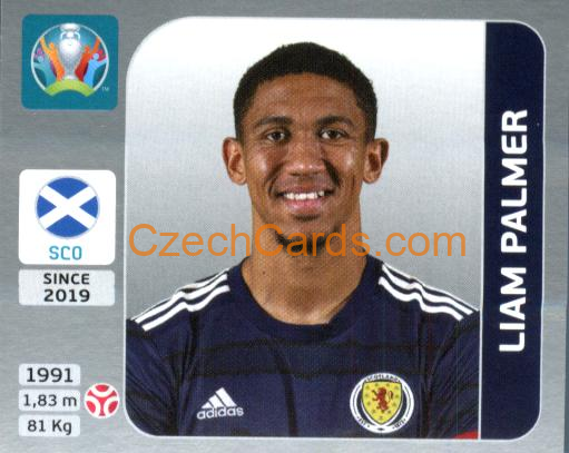 Liam Palmer 2020 Panini EURO Sticker Pearl Ed. #441