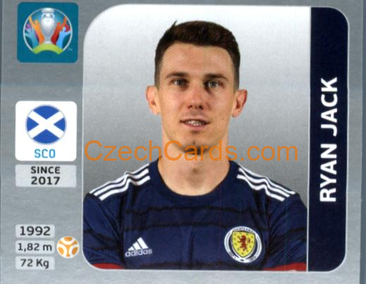 Ryan Jack 2020 Panini EURO Sticker Pearl Ed. #447