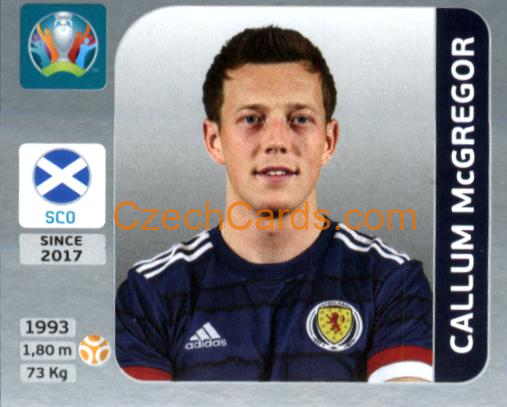 Callum McGregor 2020 Panini EURO Sticker Pearl Ed. #449