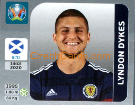 Lyndon Dykes 2020 Panini EURO Sticker Pearl Ed. #452