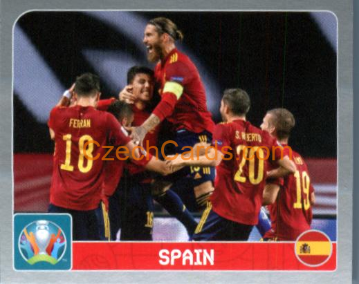 Group E. Spain 2020 Panini EURO Sticker Pearl Ed. #457