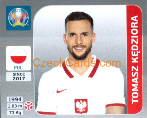 Tomasz Kędziora 2020 Panini EURO Sticker Pearl Ed. #465