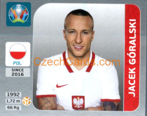 Jacek Góralski 2020 Panini EURO Sticker Pearl Ed. #469