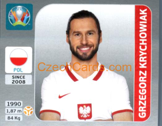 Grzegorz Krychowiak 2020 Panini EURO Sticker Pearl Ed. #473