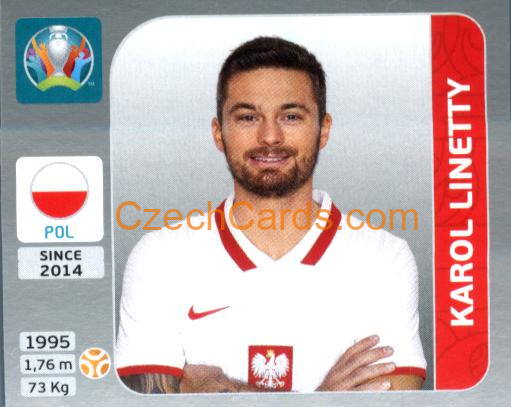 Karol Linetty 2020 Panini EURO Sticker Pearl Ed. #474
