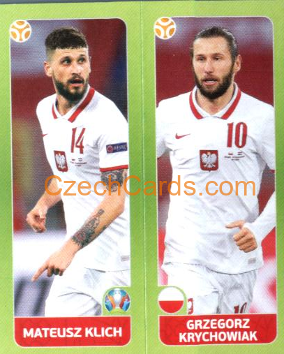 Klich / Krychowiak 2020 Panini EURO Sticker Pearl Ed. #483