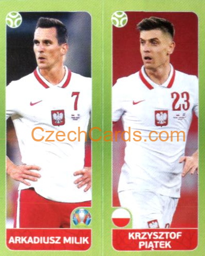 Milik / Piątek 2020 Panini EURO Sticker Pearl Ed. #485