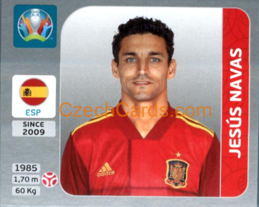 Jesús Navas 2020 Panini EURO Sticker Pearl Ed. #519